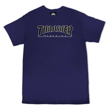 Thrasher - Outlined Tee Navy.