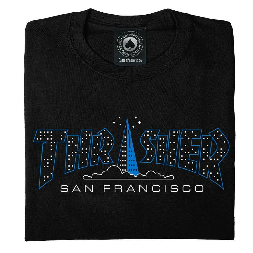 Thrasher - Pyramid Tee Black.