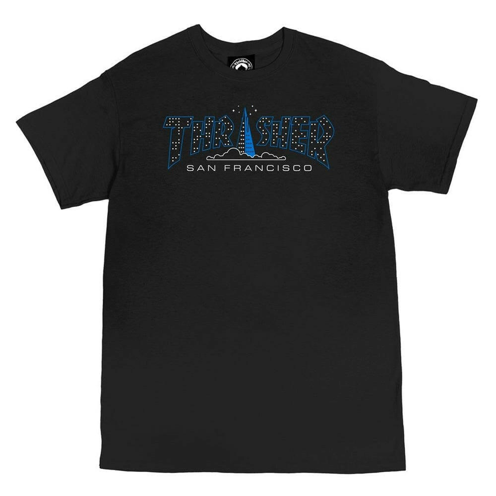Thrasher - Pyramid Tee Black.