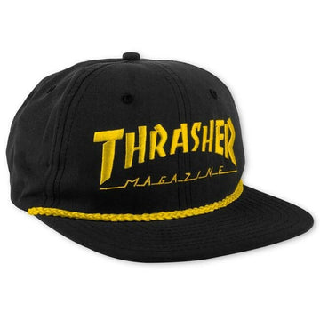 Thrasher - Rope Snapback Black/Yellow.