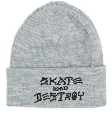 Thrasher - SAD Embroidered Beanie Grey.