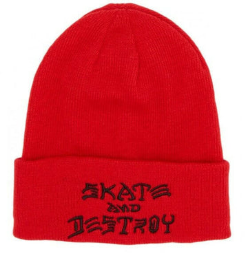 Thrasher - SAD Embroidered Beanie Red.