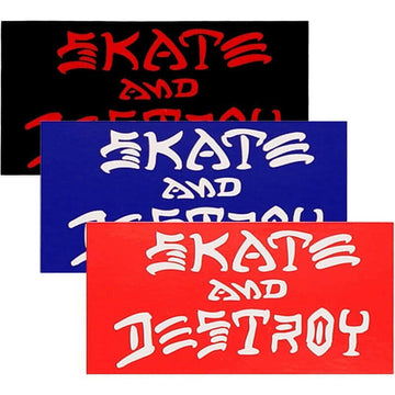 Thrasher - Skate & Destroy 4" Sticker.