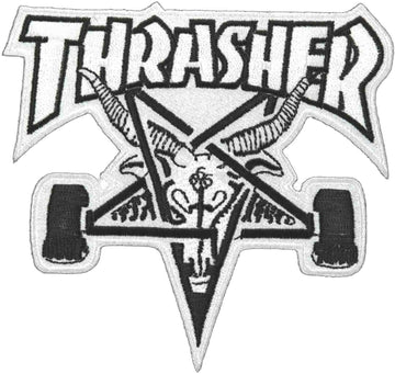 Thrasher - Skategoat Patch White.