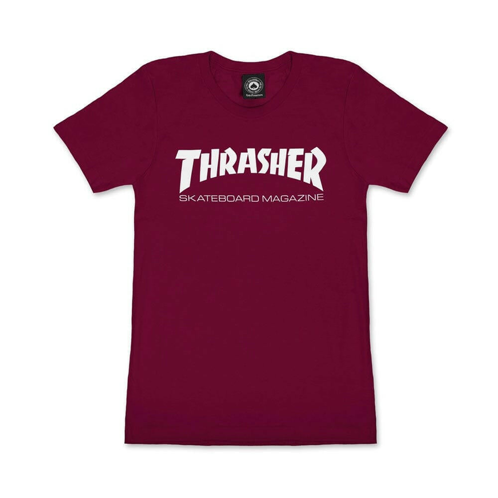 Thrasher - Girls Skate Mag Tee Maroon.