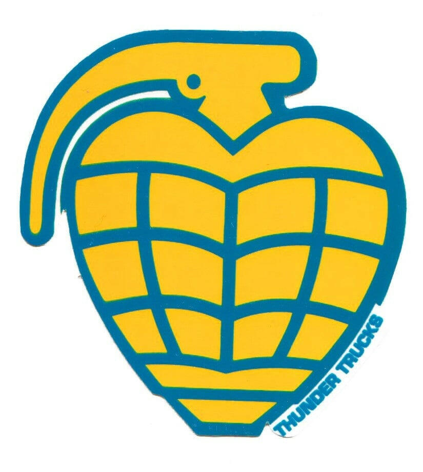Thunder - Grenade Die Cut 7" Sticker.