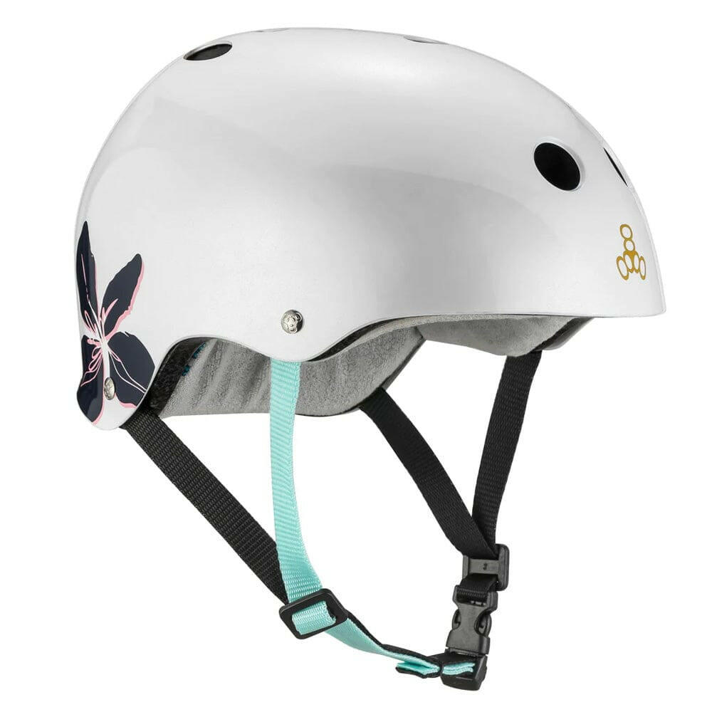 Triple 8 Certified Sweatsaver Helmet Floral.