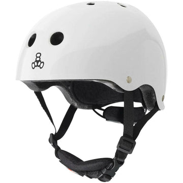Triple 8 - Lil 8 Certified Youth Helmet White Glossy.
