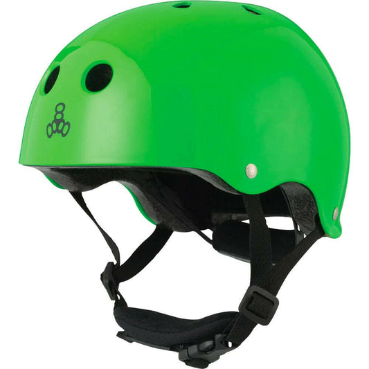 Triple 8 - Lil 8 Certified Youth Helmet Neon Green Gloss.