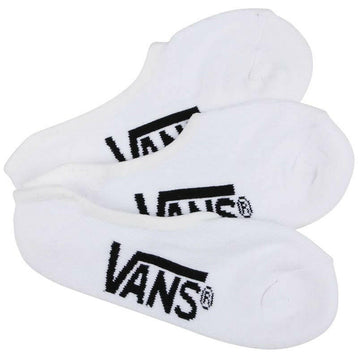 Vans - Classic Super No Show White Socks (3 Pack).