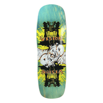 Vision - Double Vision Turquoise Stain 9.5" Reissue Skateboard Deck.