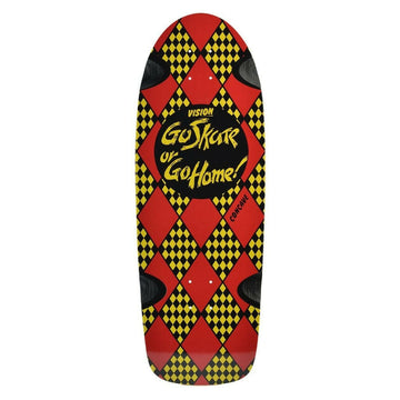 Vision - Go Skate Go Home Black/Yellow 10.25" Reissue Skateboard Deck.