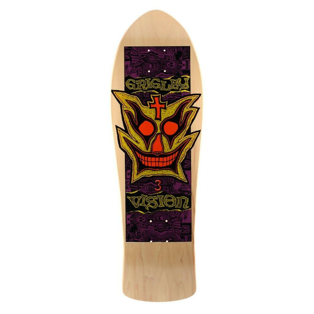 Vision - John Grigley III Natural 9.75" Reissue Skateboard Deck.
