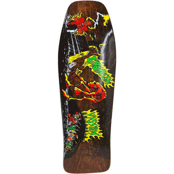 Vision - Tom Groholski Graveyard Brown Stain 9.75 Reissue Skateboard Deck.