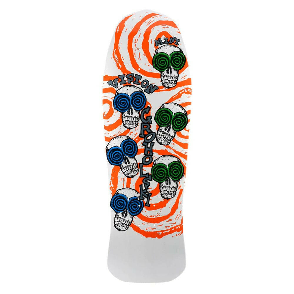 Vision - Tom Groholski Skeleton Mini 9.75 Reissue Skateboard Deck.