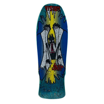 Vision - Marty 'Jinx' Jimenez Original Blue Stain 9.75" Reissue Skateboard Deck.