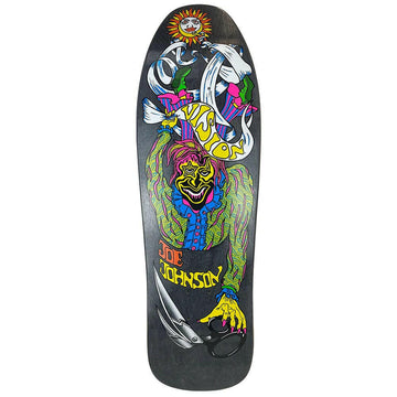 Vision - Joe Johnson Scissors Black 9.5 Reissue Skateboard Deck.
