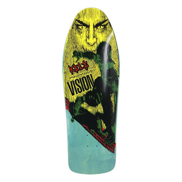Vision - Kele Rosecrans Turquoise 9.75" Reissue Skateboard Deck.