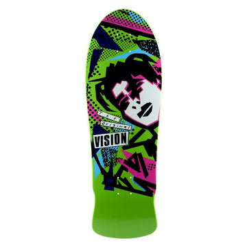 Vision - Original MG Lime 10.0 Reissue Skateboard Deck.