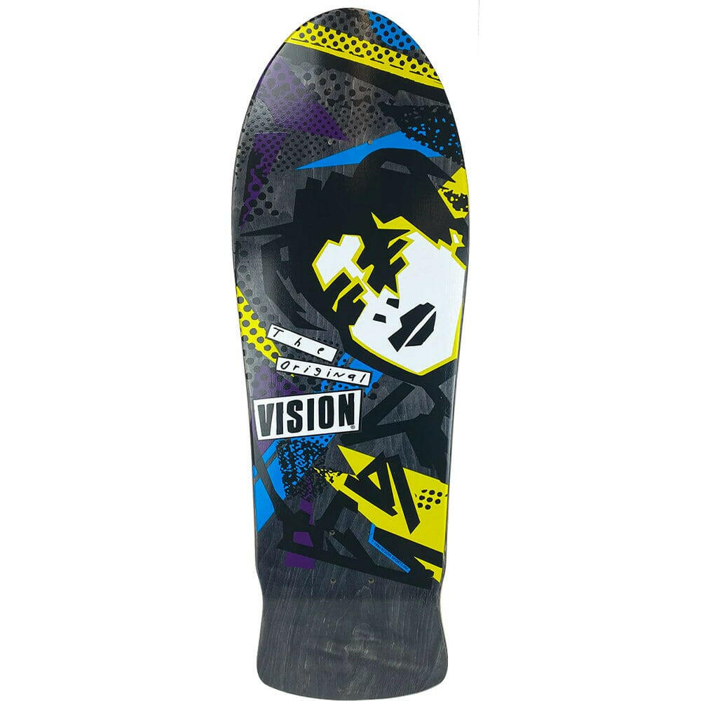 Vision - Original MG Black Stain 10.0 Reissue Skateboard Deck.