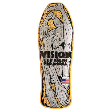 Vision - Lee Ralph Yellow/Silver 10.25" Reissue Skateboard Deck.