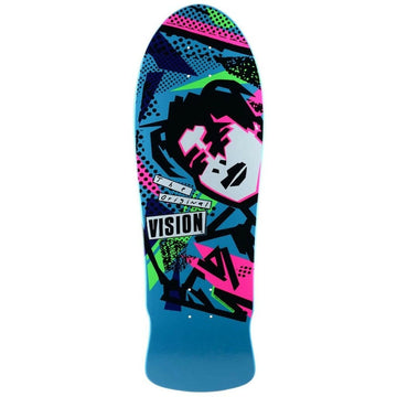 Vision - Original MG Blue/Pink 10.0 Reissue Skateboard Deck.