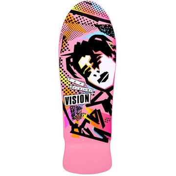 Vision - Original MG Pink 10.0 Reissue Skateboard Deck.