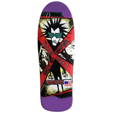 Vision - Psycho Stick 2 Purple 10.0 Reissue Skateboard Deck.
