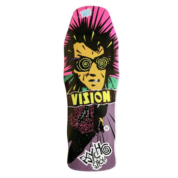 Vision - Psycho Stick Purple Stain 10.0" Reissue Skateboard Deck.
