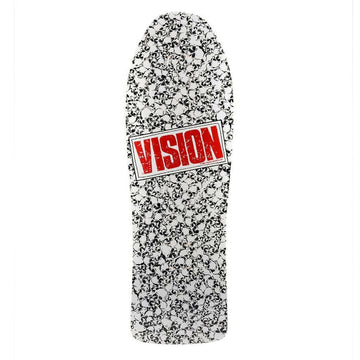 Vision - Punk Skull White 10.0 Reissue Skateboard Deck.