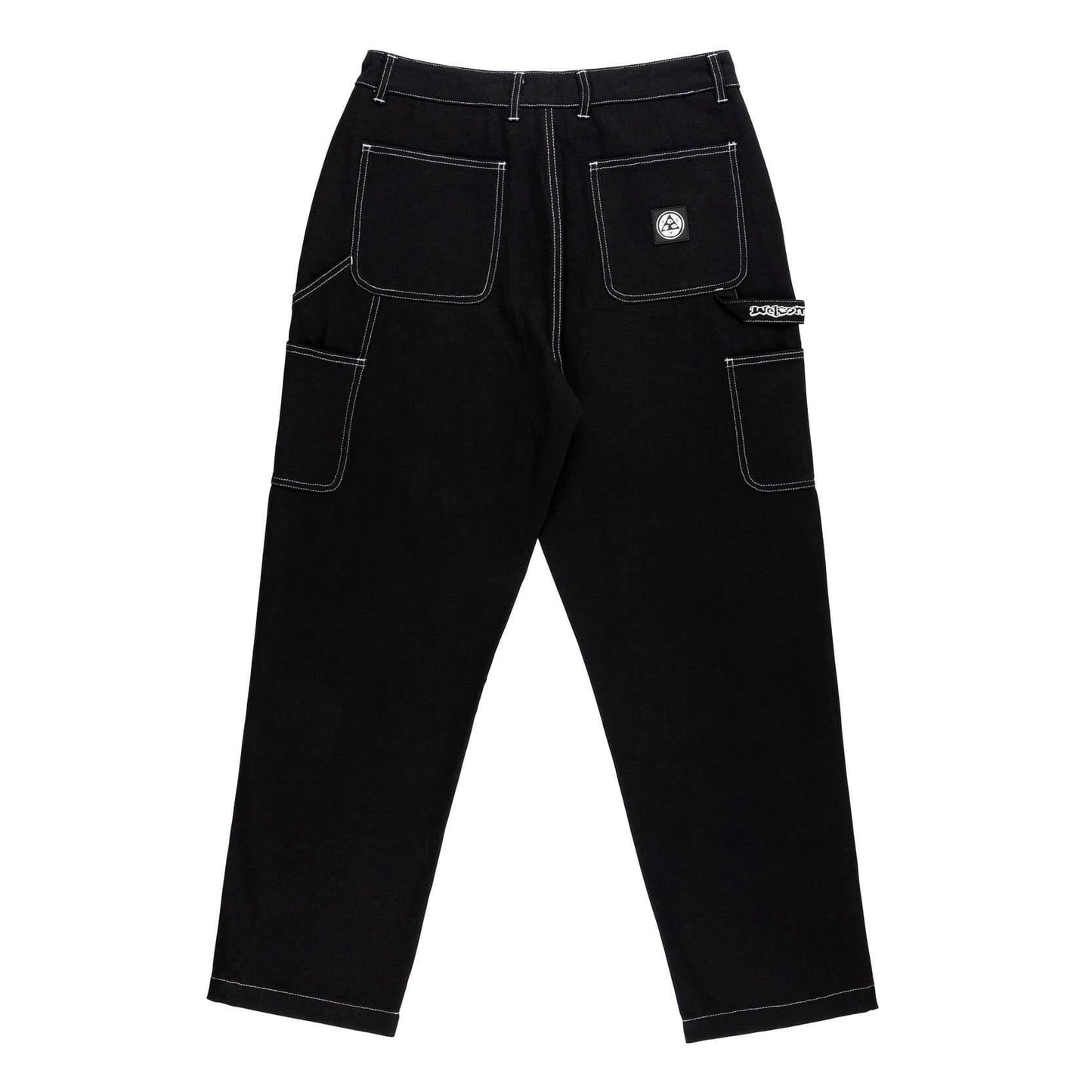 Welcome - Brace Double Knee Canvas Carpenter Mens Pants Black.