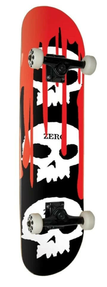 Zero - 3 Skull Blood 7.5" Complete Skateboard.
