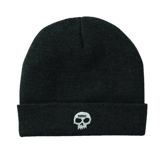 Zero - Single Skull Beanie Black.