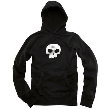 Zero - Single Skull Hoodie Black.